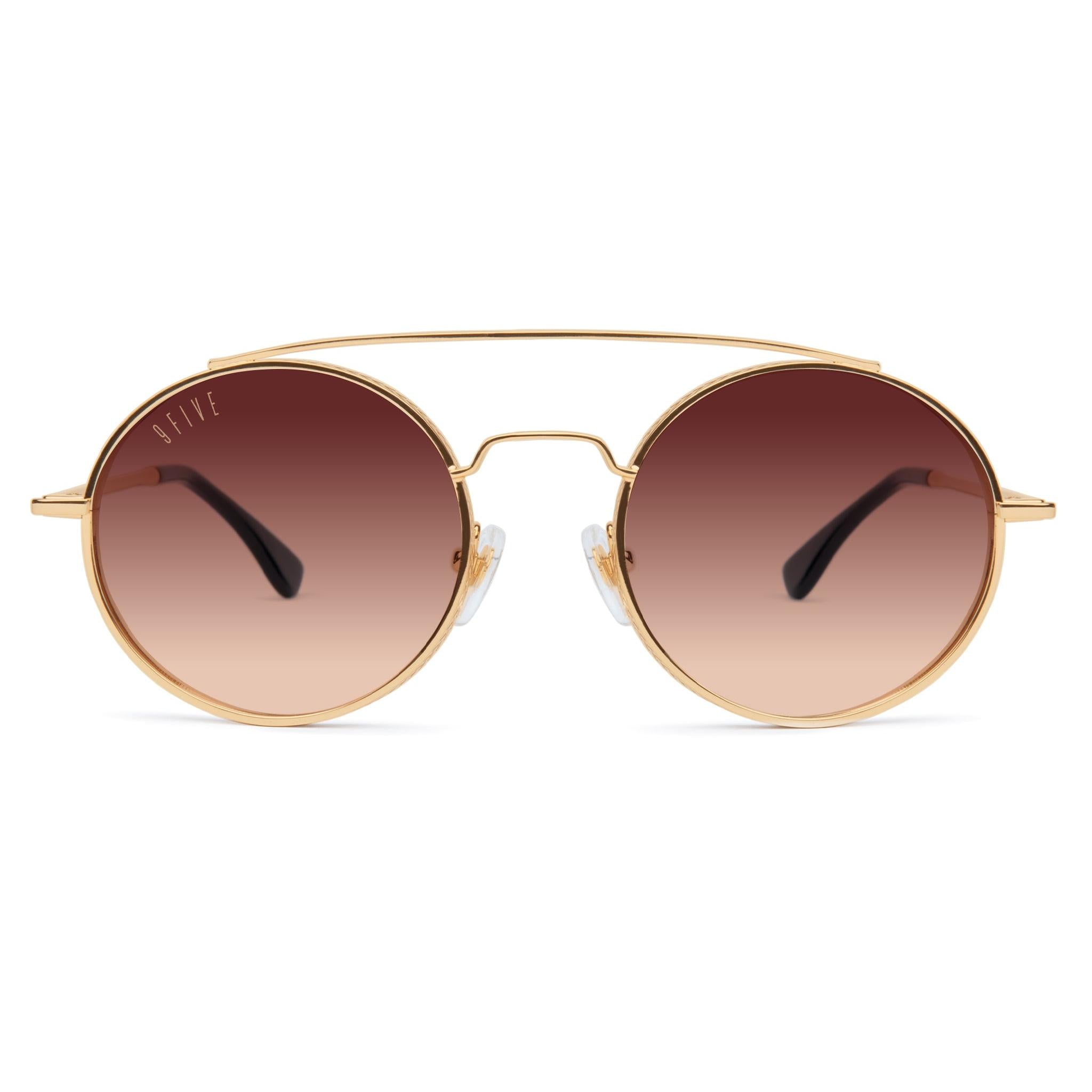9FIVE 50-50 XL 24K Gold - Sienna Gradient Sunglasses