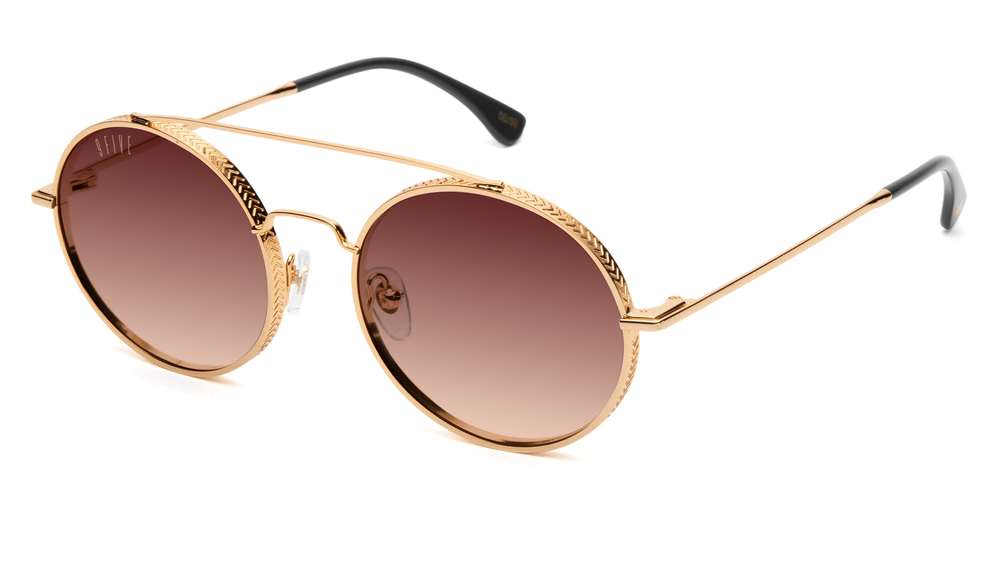 9FIVE 50-50 XL 24K Gold - Sienna Gradient Sunglasses