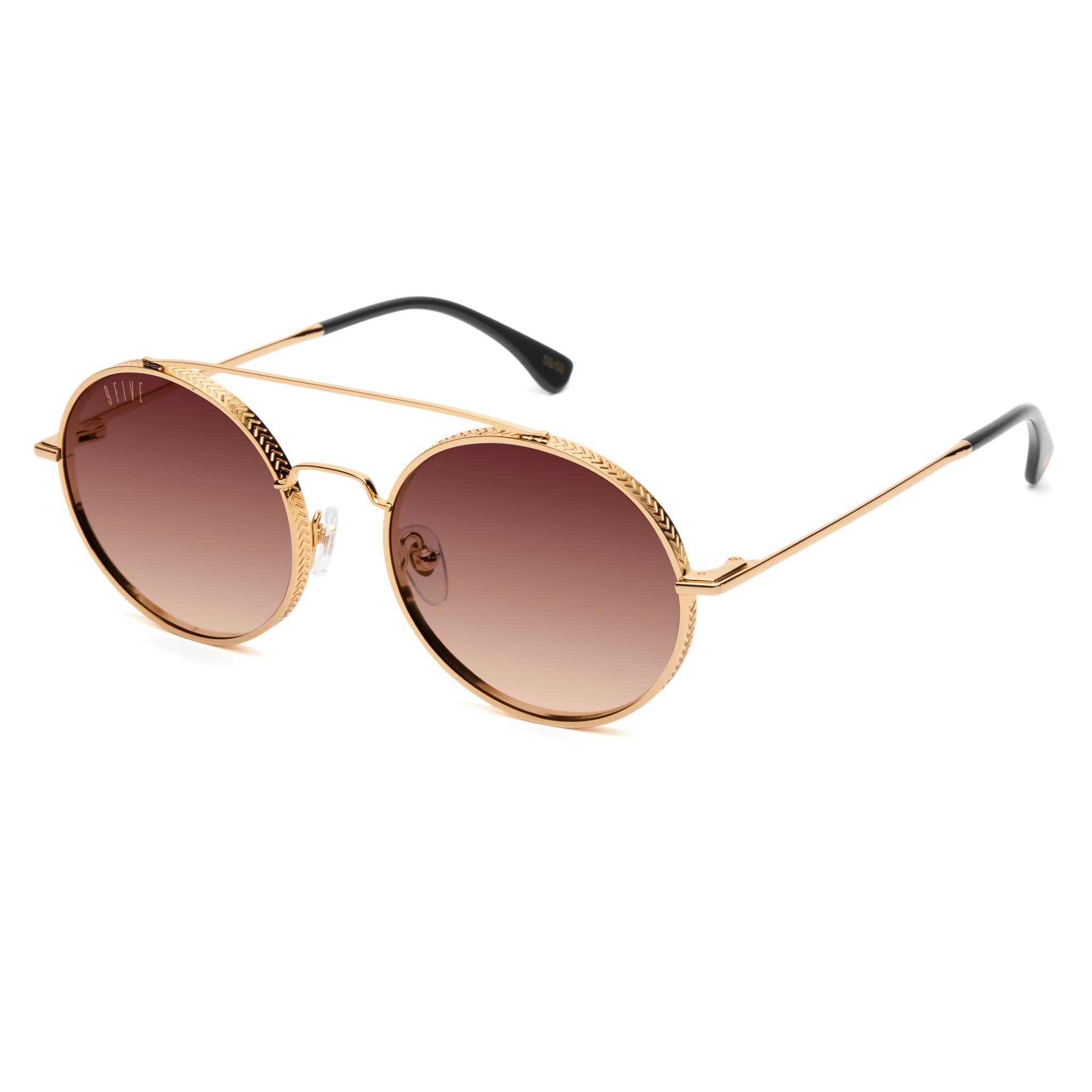 9FIVE 50-50 XL 24K Gold - Sienna Gradient Sunglasses