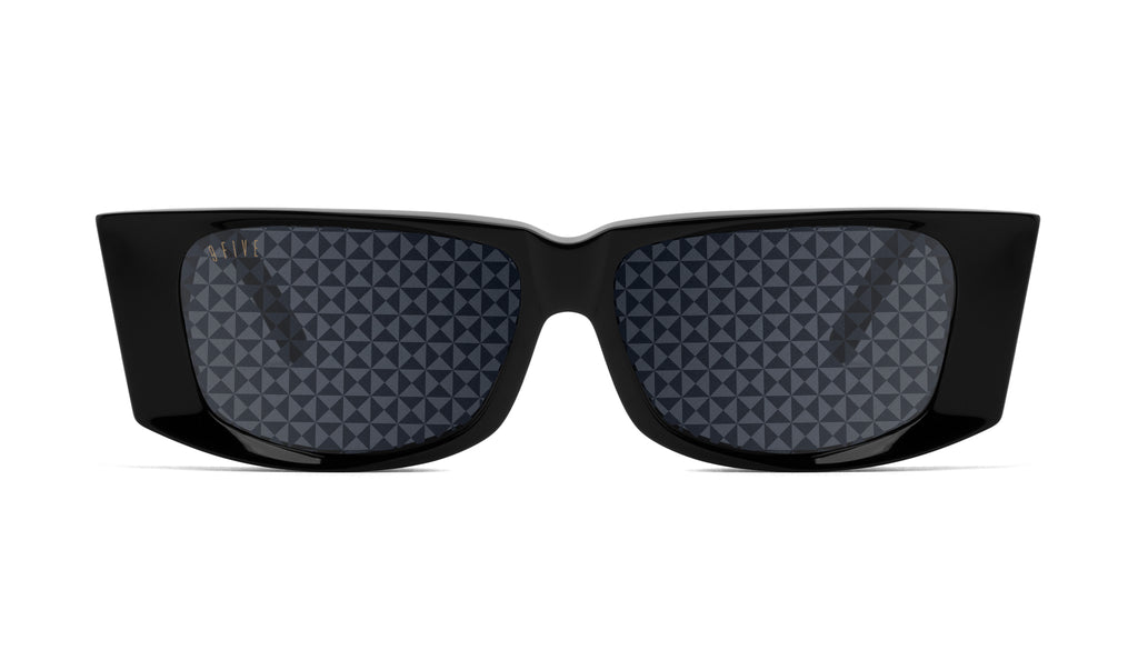 9FIVE Angelo Black & 24K Gold - Reflective Diamond Sunglasses