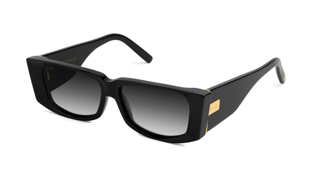 9FIVE Angelo Black & 24K Gold - Gradient Sunglasses