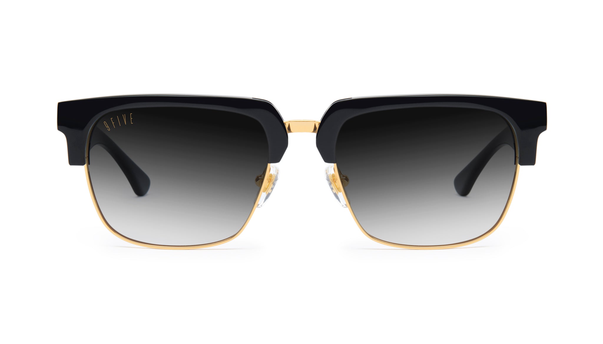9FIVE Belmont Black & 24K Gold - Gradient Sunglasses