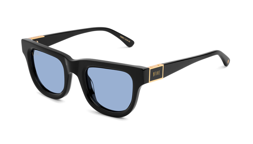 9FIVE Camino Black & 24K Gold - Sky Blue Sunglasses