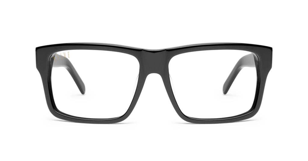 9FIVE Caps Black Clear Lens Glasses