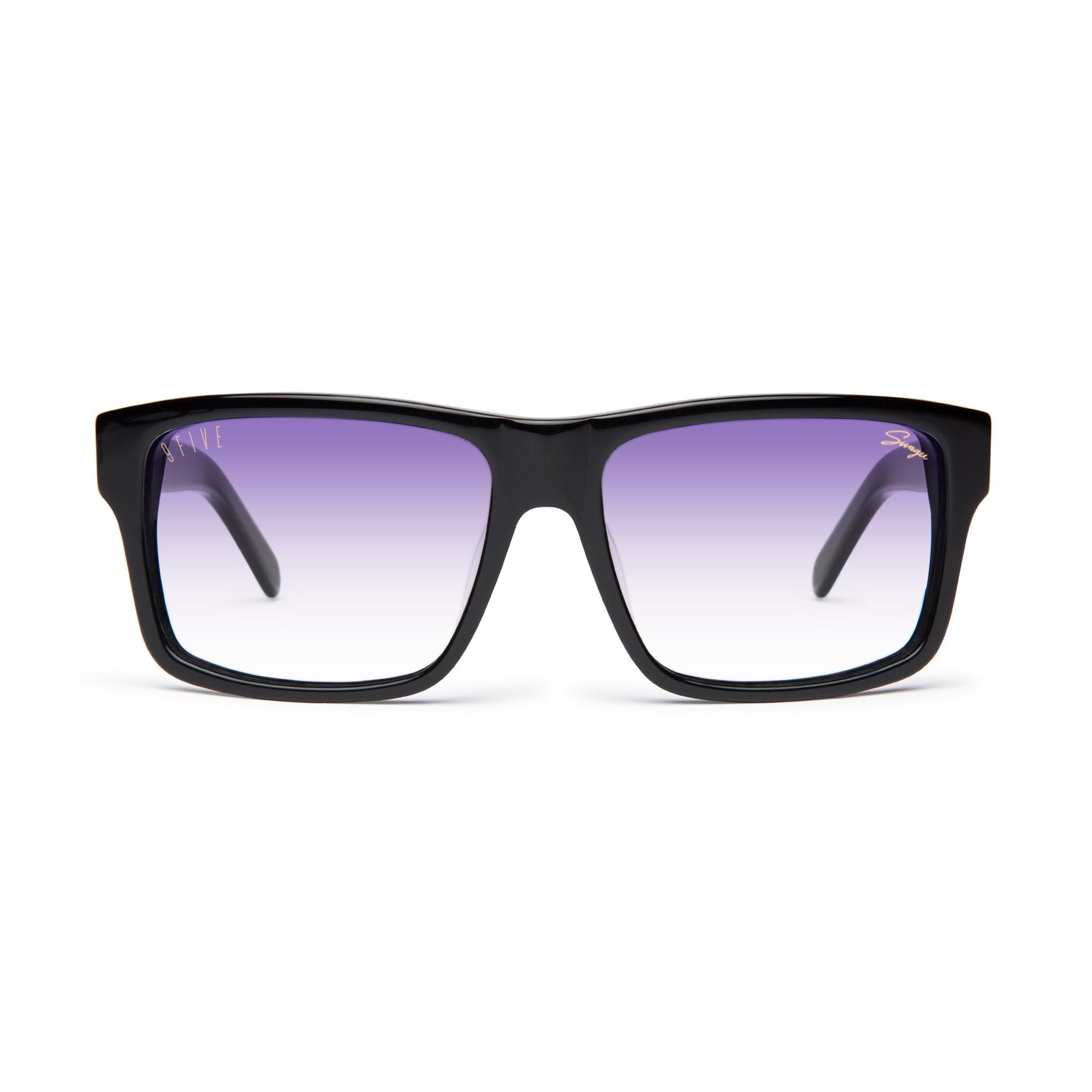 9FIVE x Swagu Caps Black - Purple Hue Sunglasses