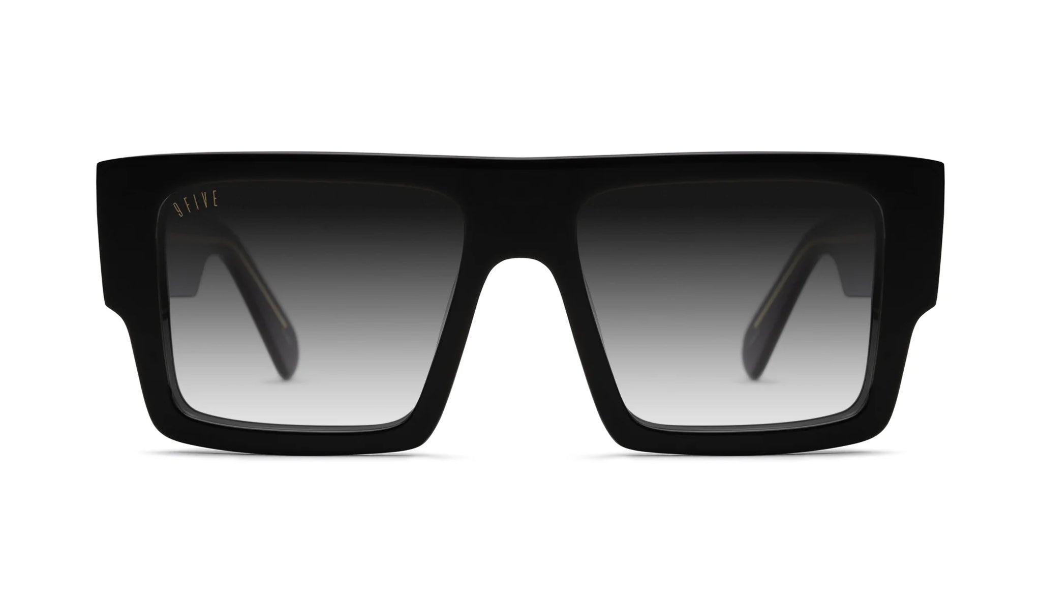 9FIVE Diego Black & 24K Gold - Gradient Sunglasses
