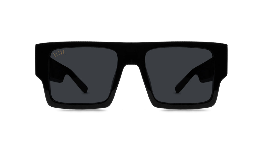 9FIVE Diego Black & 24K Gold Sunglasses