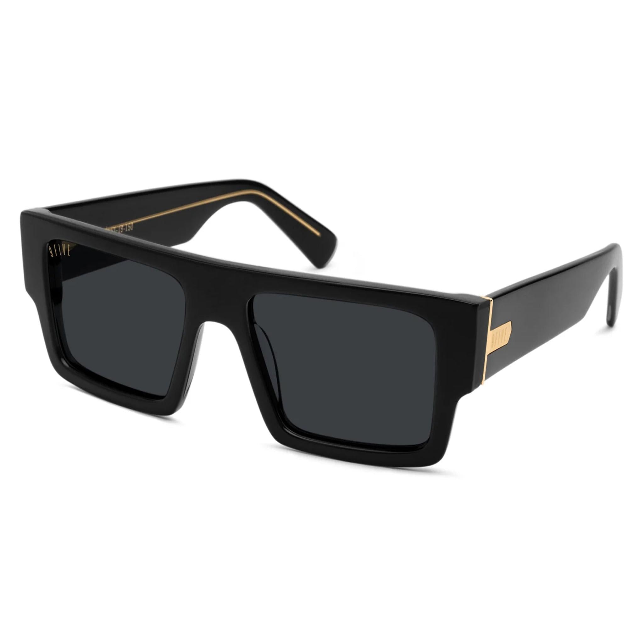 Diego XL Black & 24K Gold Sunglasses Rx