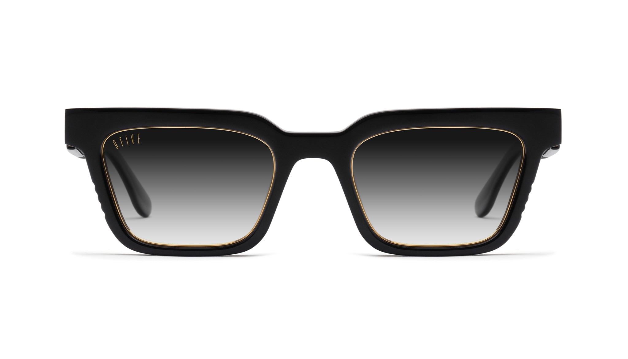 9FIVE EM4 Black & 24K Gold - Gradient Sunglasses