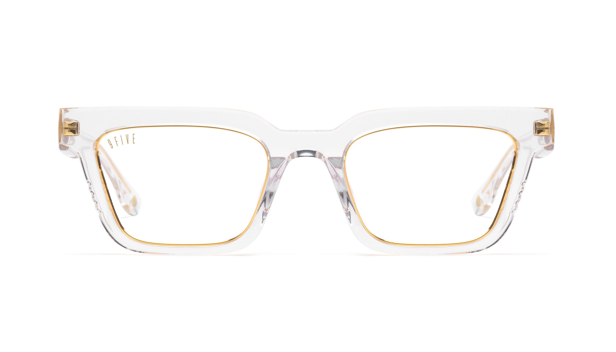 9FIVE EM4 Crystal & 24K Gold Clear Lens