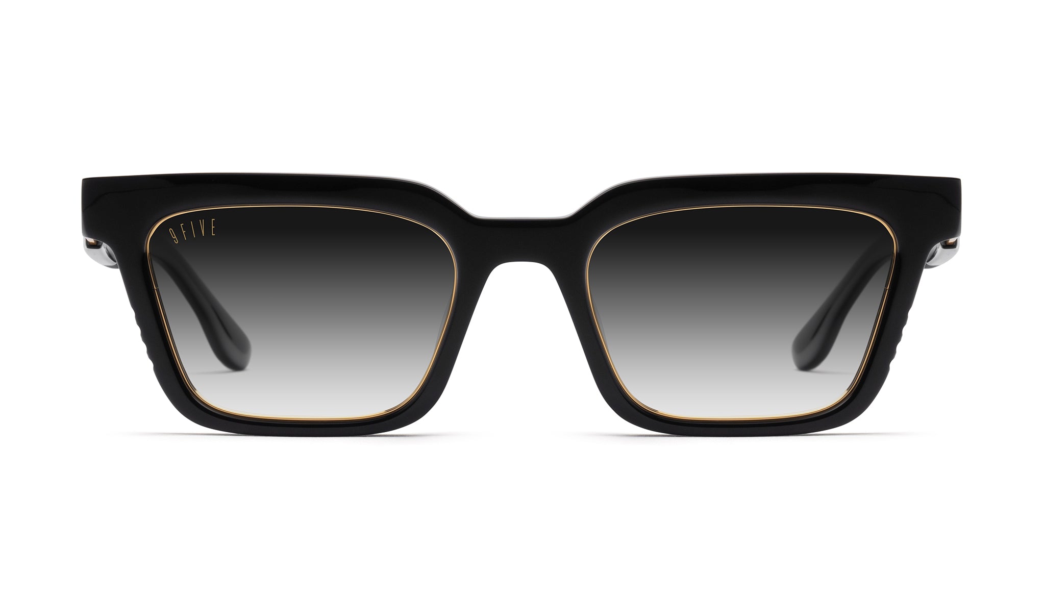 9FIVE EM4 XL Black & 24K Gold - Gradient Sunglasses