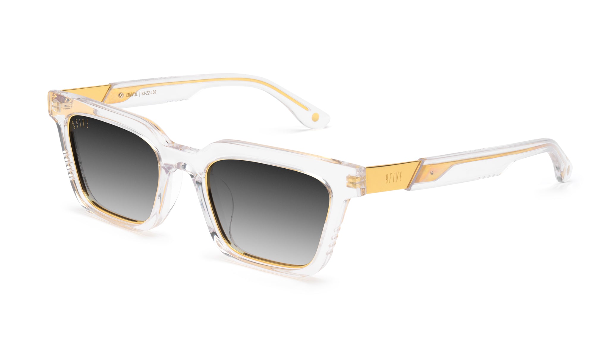 9FIVE EM4 XL Crystal & 24K Gold - Gradient Sunglasses