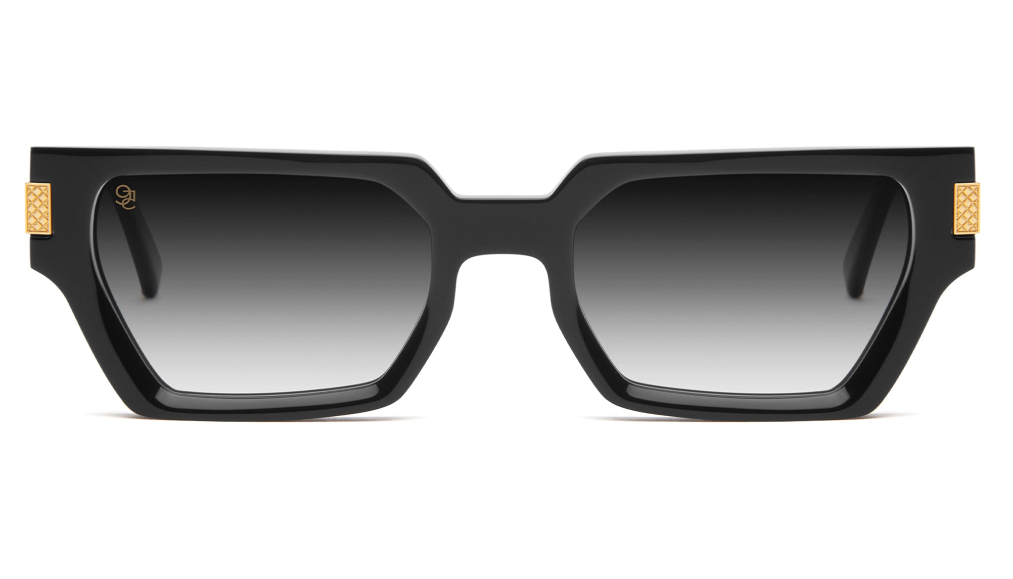 9FIVE Locks Black & 24K Gold - Gradient XL Sunglasses