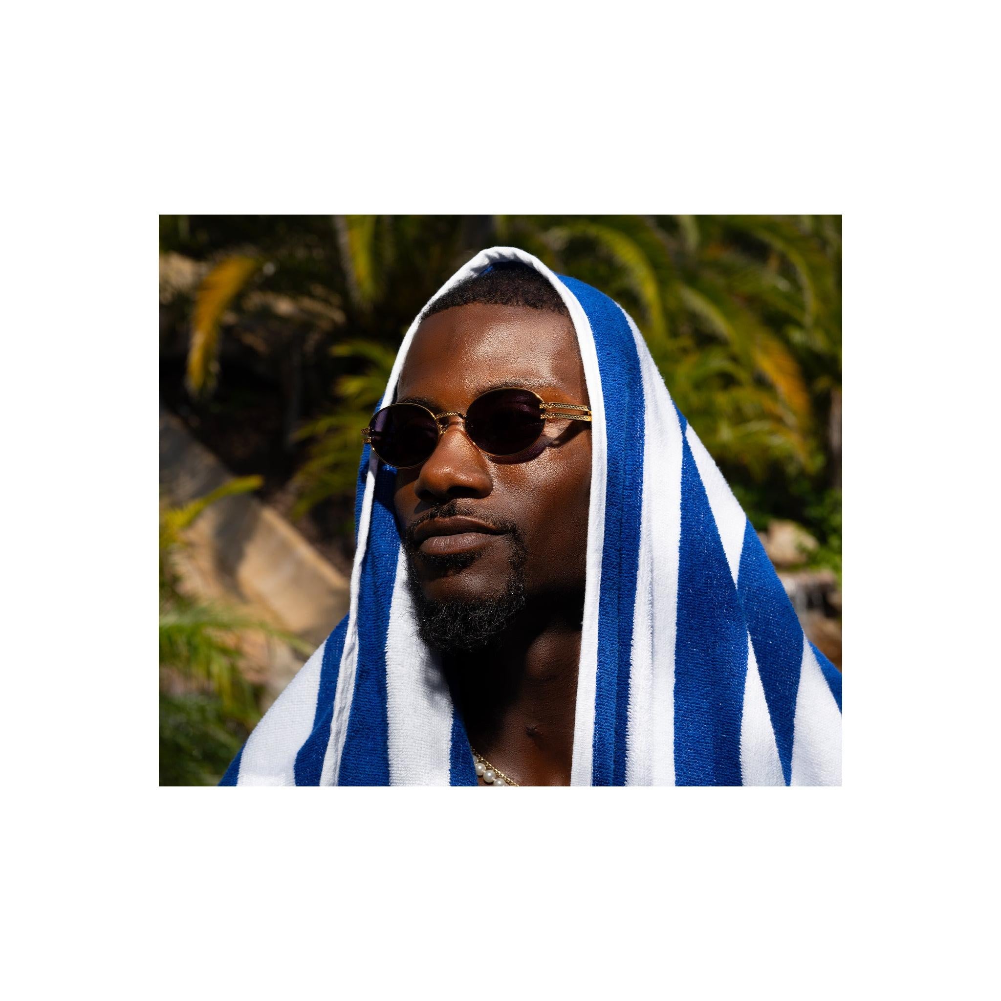 9FIVE Lotus Black & 24K Gold Sunglasses Rx