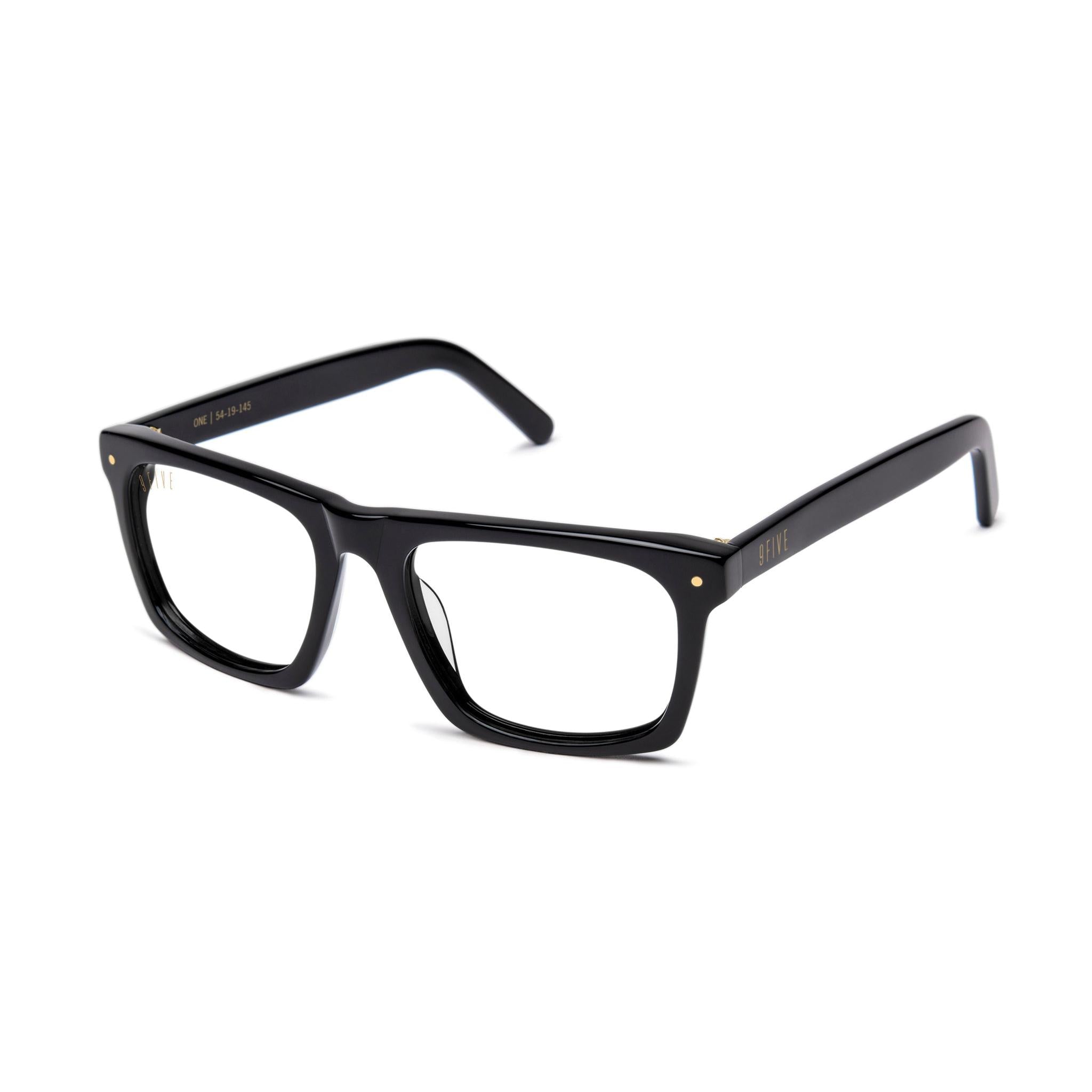 9FIVE One Black Clear Lens Glasses Rx