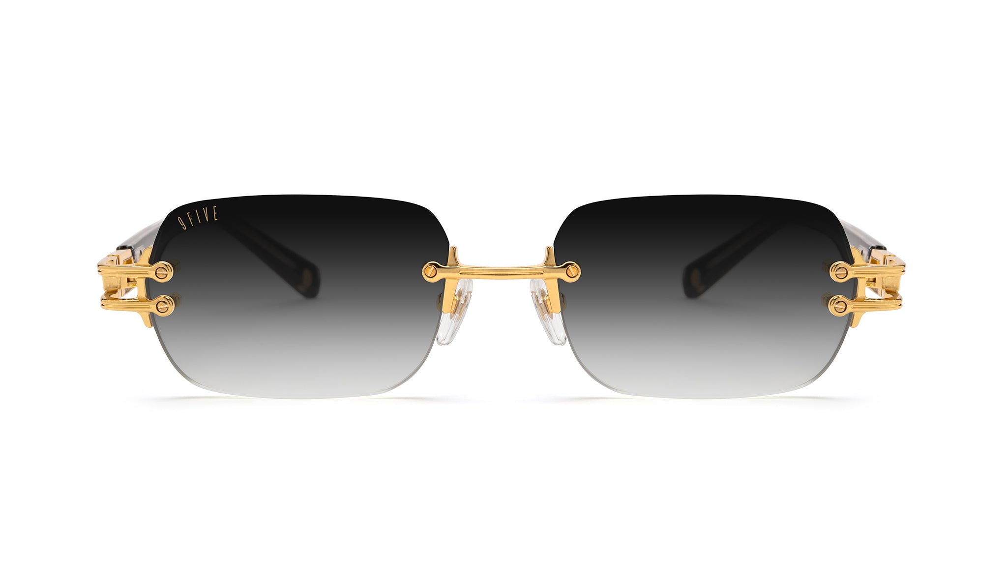 9FIVE Purity Black & 24K Gold - Gradient Sunglasses