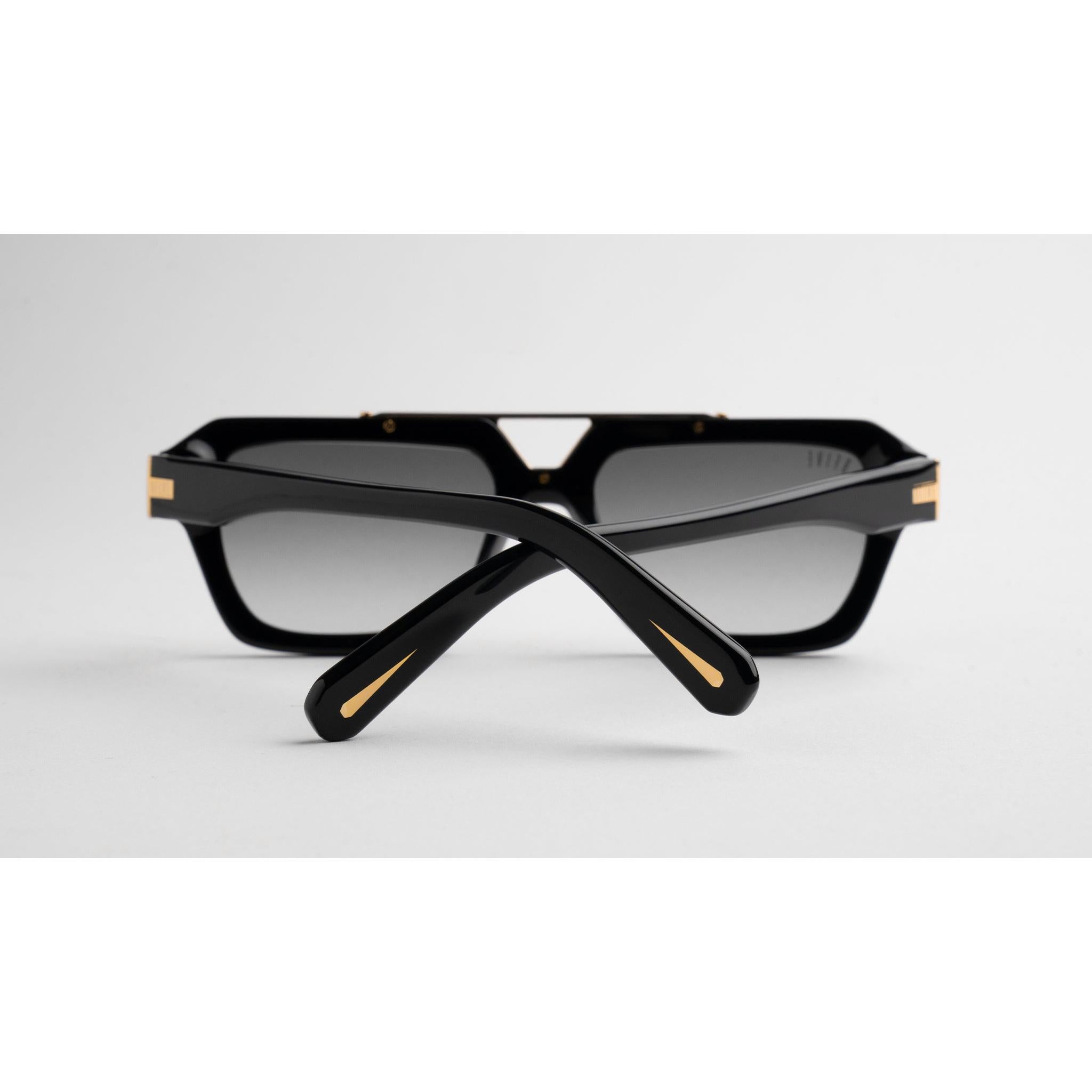 9FIVE Valley Black & 24K Gold - Gradient Sunglasses