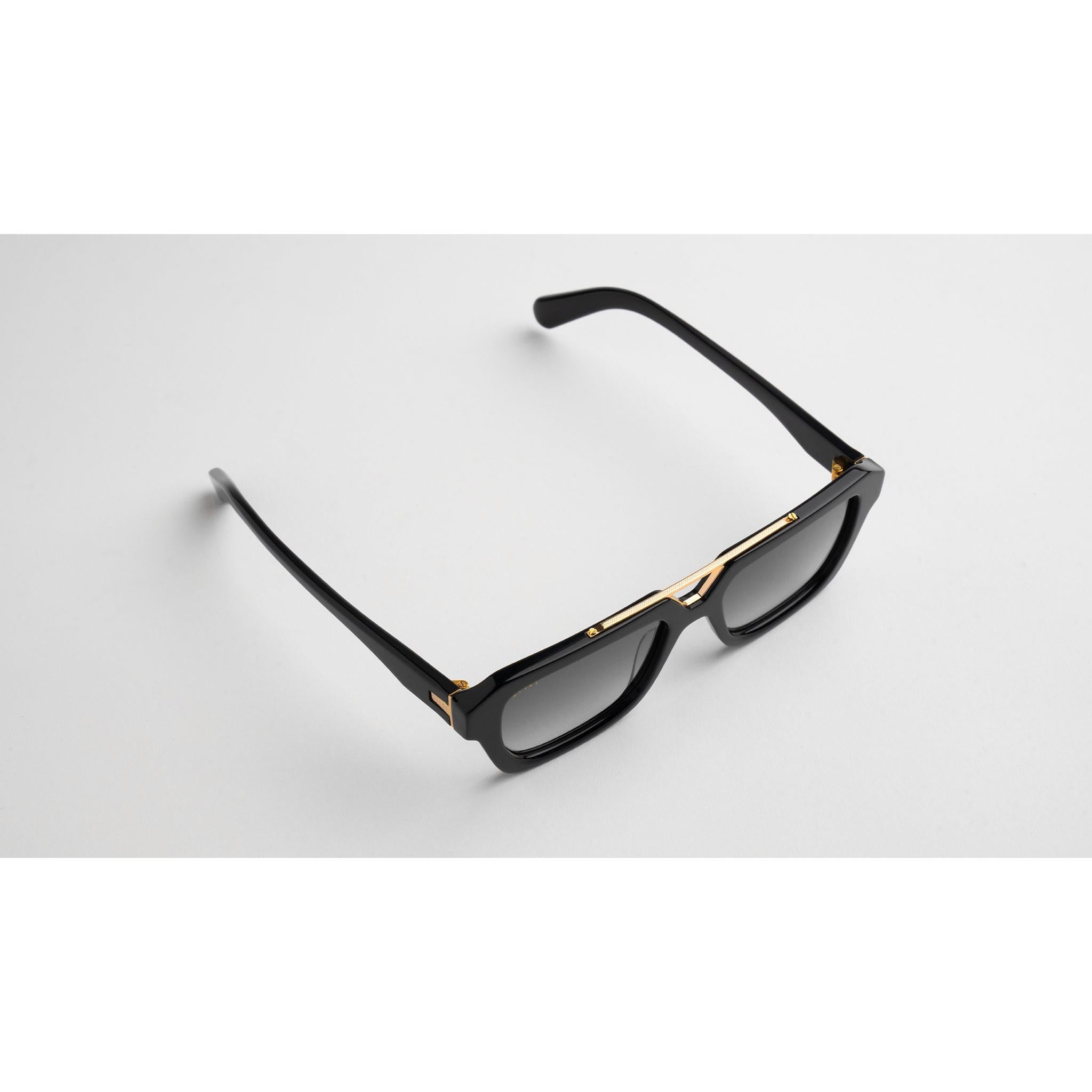 9FIVE Valley Black & 24K Gold - Gradient Sunglasses