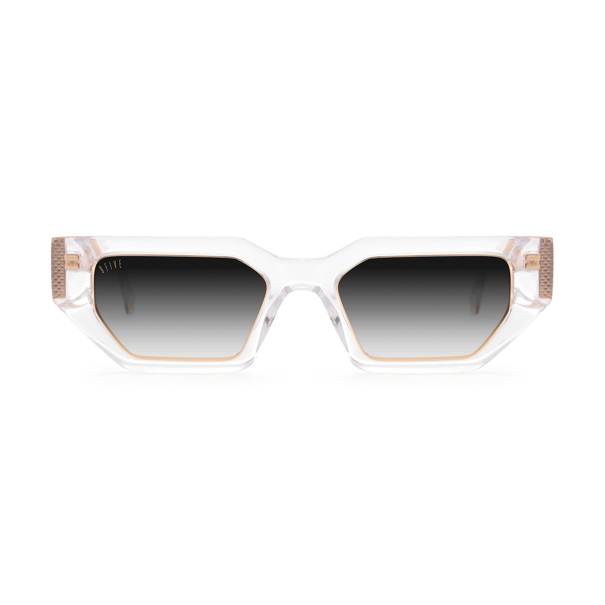 9FIVE Vincent Crystal & 24K Gold - Gradient Sunglasses