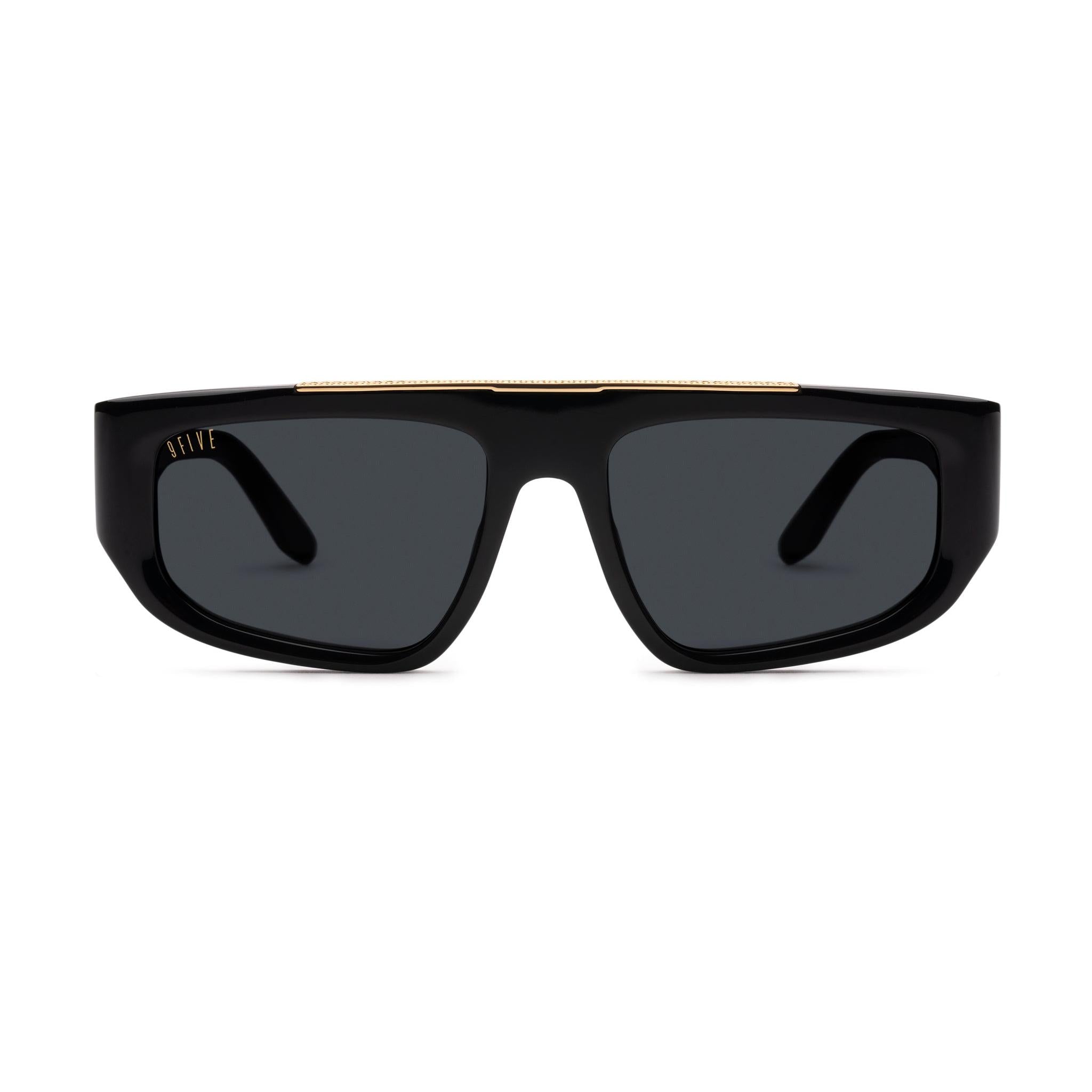 9FIVE X01 Black & 24K Gold Sunglasses Rx