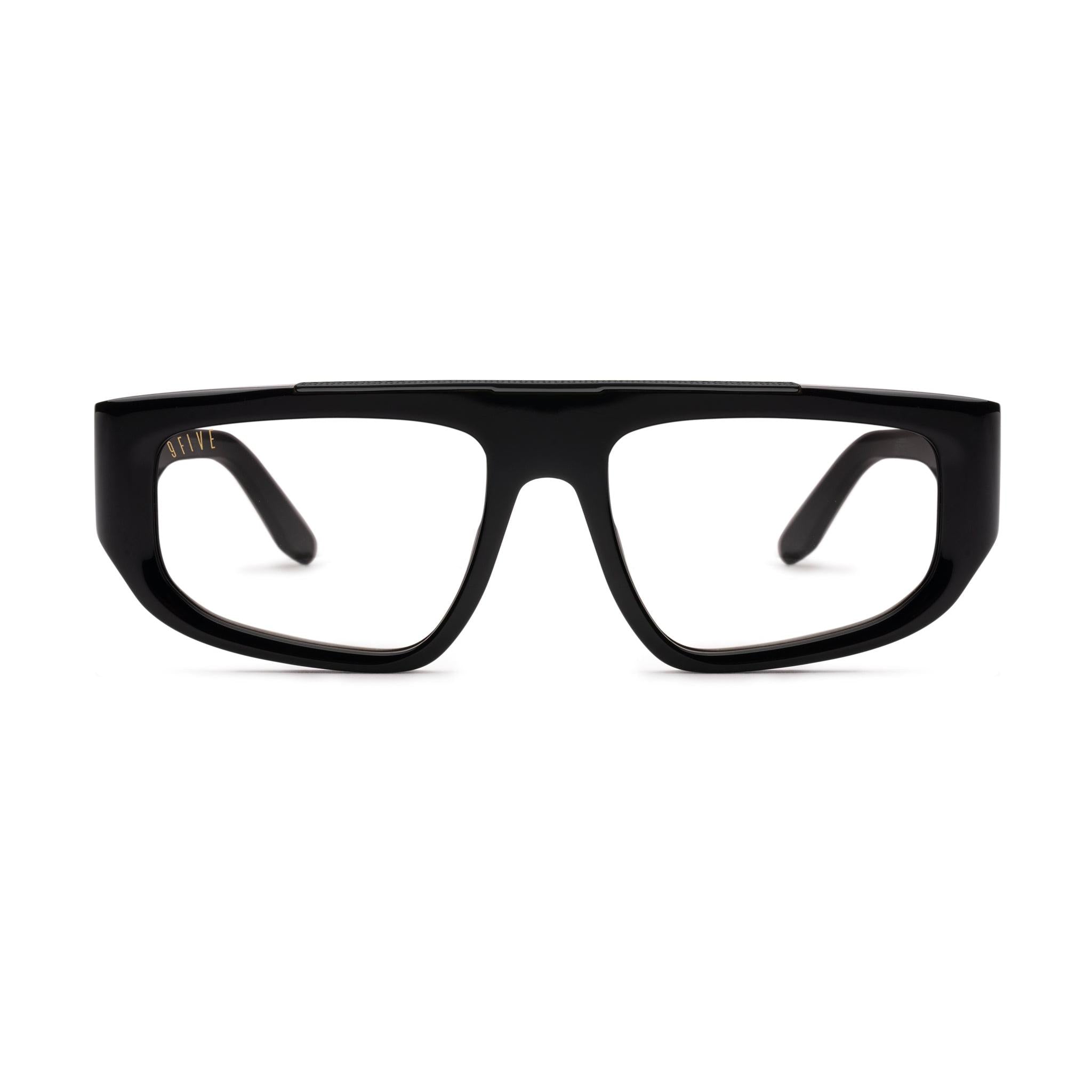 9FIVE X01 Matte Black Clear Lens Glasses Rx