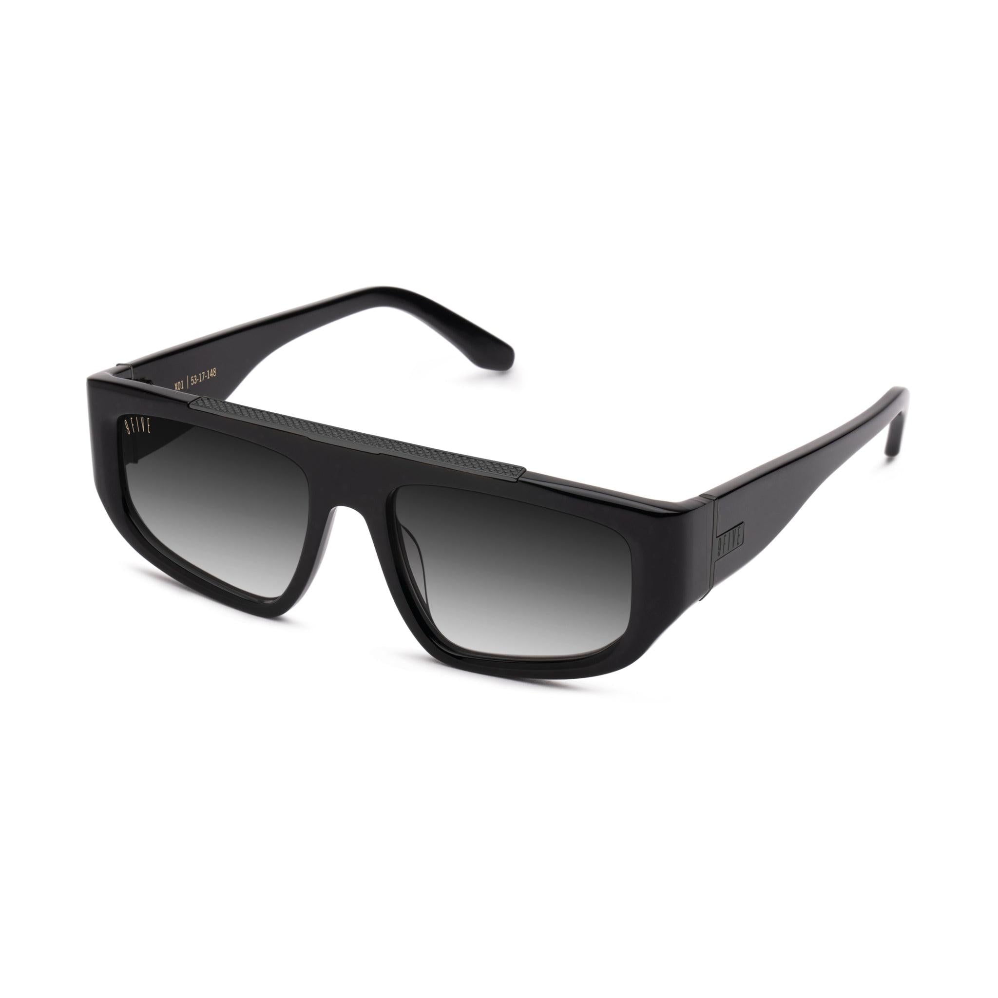 9FIVE X01 Matte Black - Gradient Sunglasses
