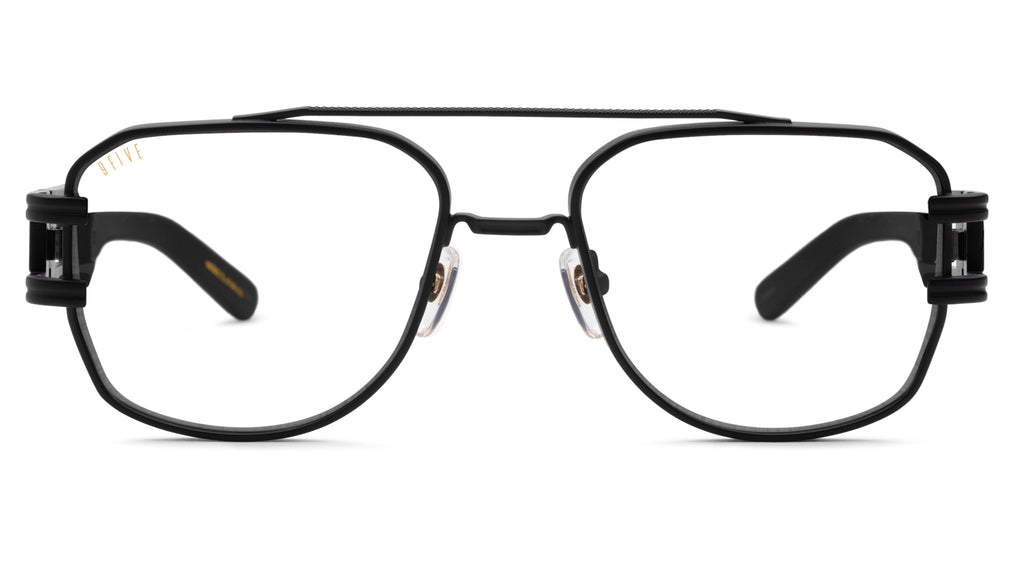 9FIVE Royals Matte Blackout XL Clear Lens Glasses Rx
