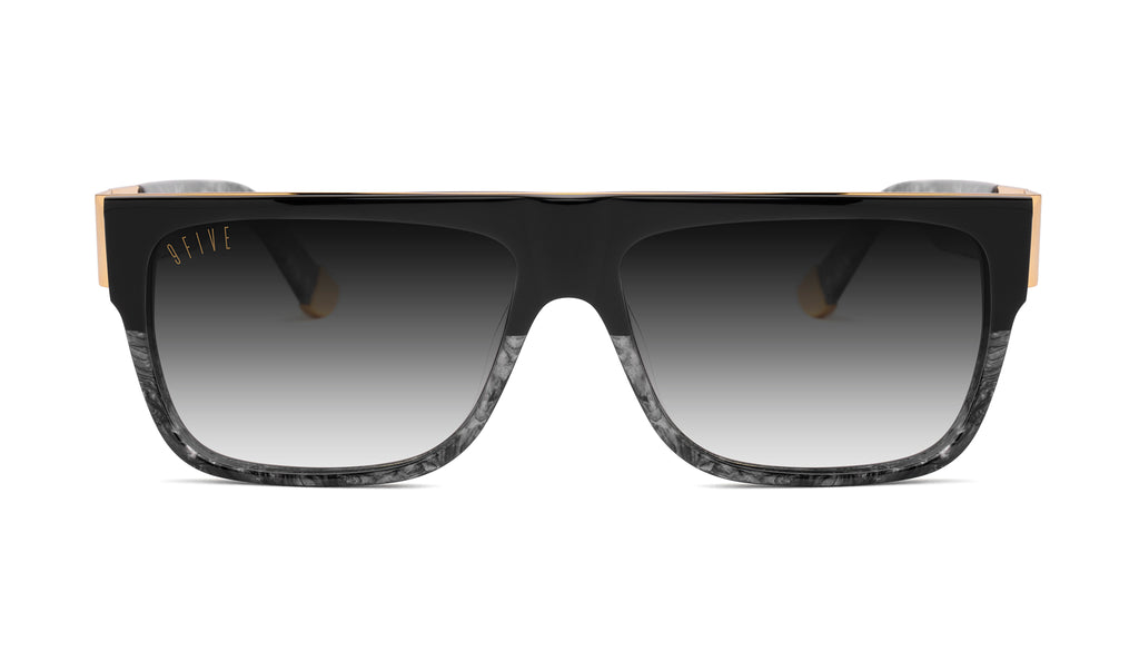 9FIVE 22 Black Marble & 24K Gold - Gradient Sunglasses