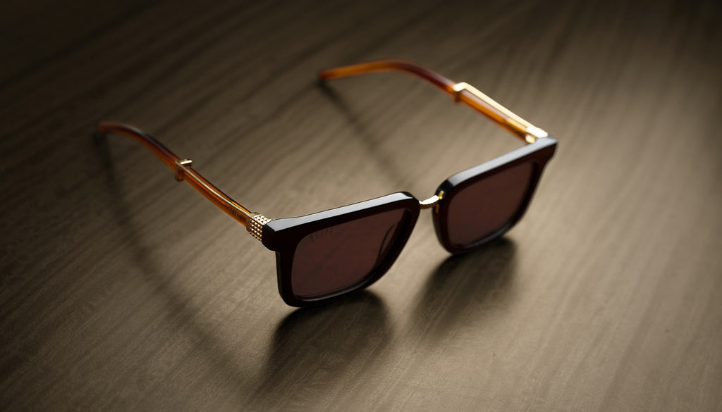 9FIVE Bishop Black & Bourbon Sunglasses
