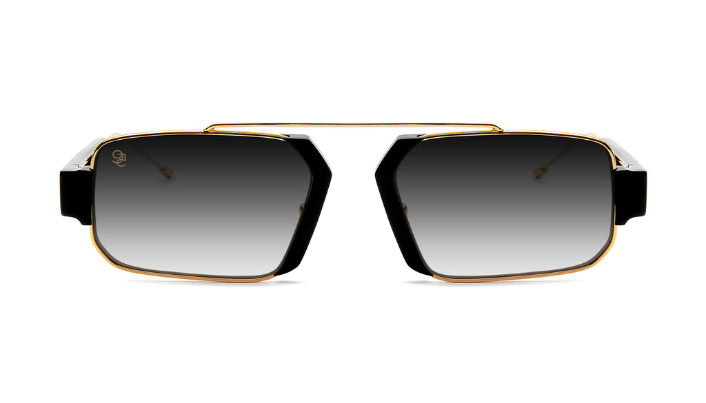 9FIVE Logan Black & 24K Gold - Gradient Sunglasses
