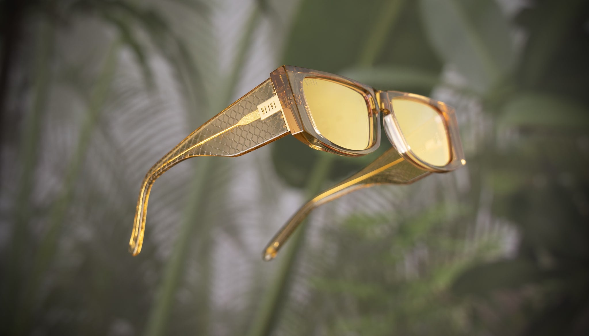 9FIVE Angelo Gold Snake - Reflective Gold Sunglasses