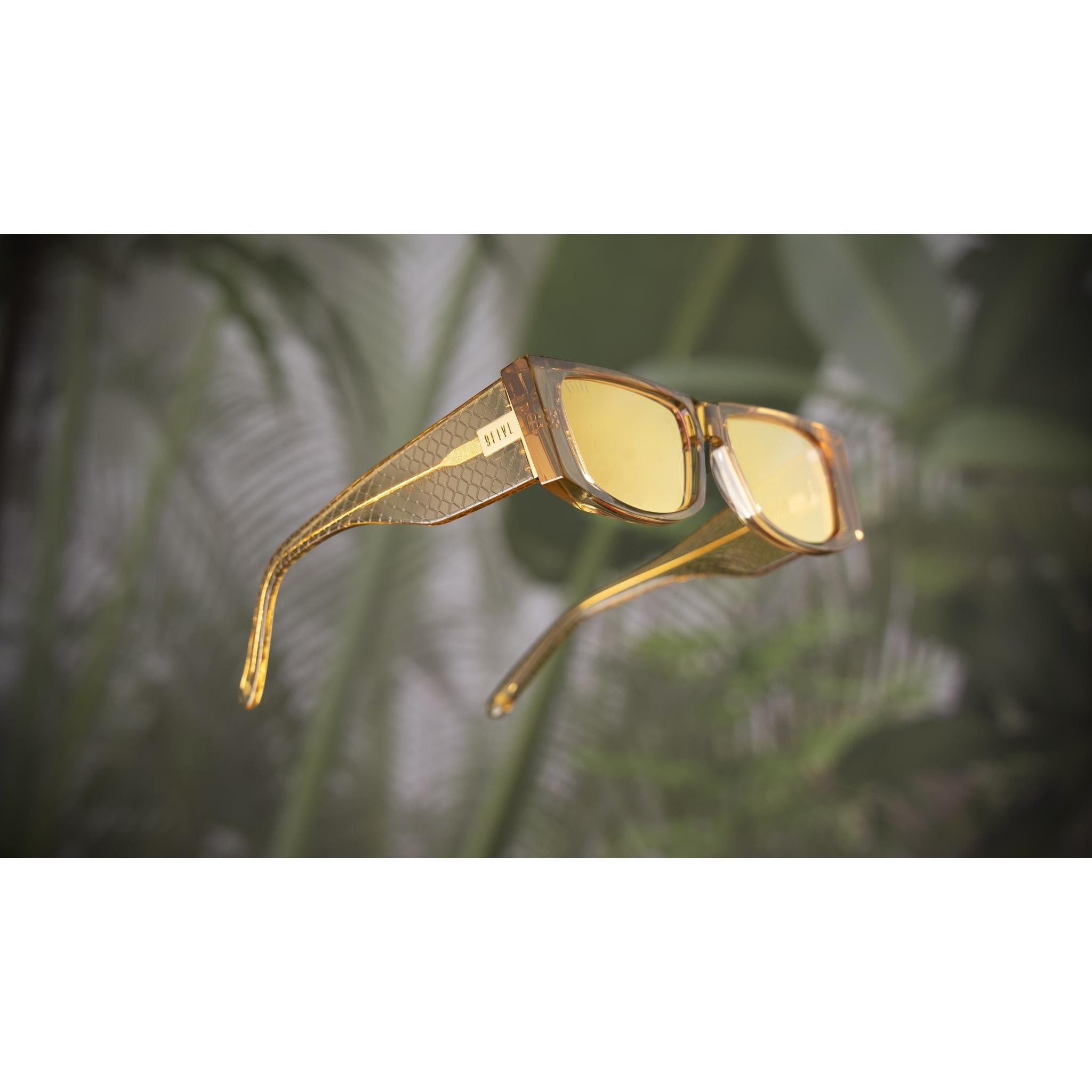 9FIVE Angelo Gold Snake - Reflective Gold Sunglasses