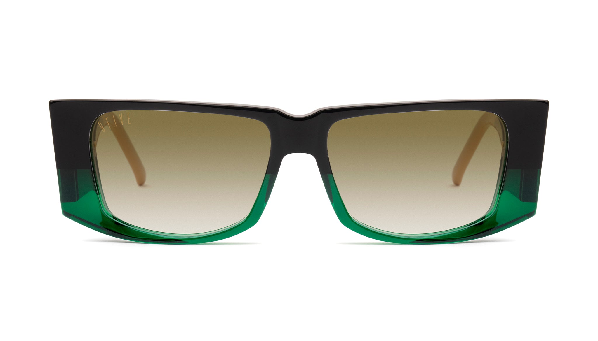9FIVE Angelo Tundra Green - Sepia Gradient Sunglasses