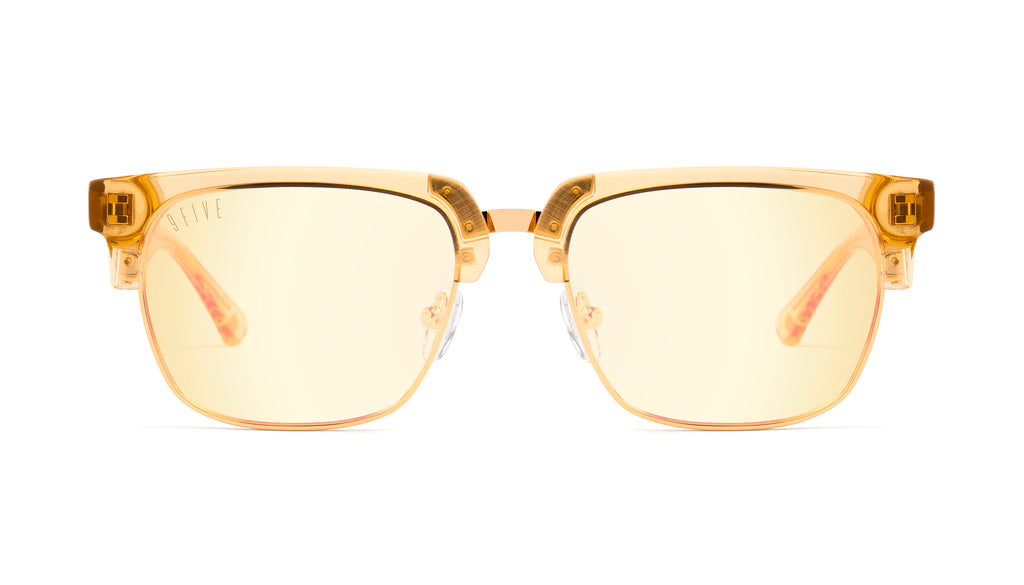 9FIVE Belmont Gold Snake - Reflective Gold Sunglasses