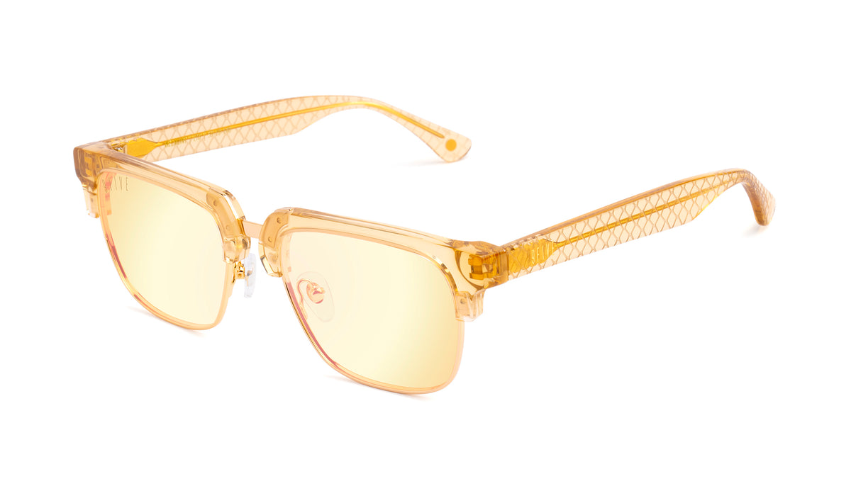 9Five Locks Gold Scale - Reflective Gold Sunglasses