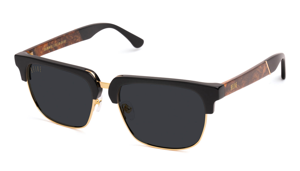 9FIVE Belmont Gold Marble & 24K Gold XL Sunglasses