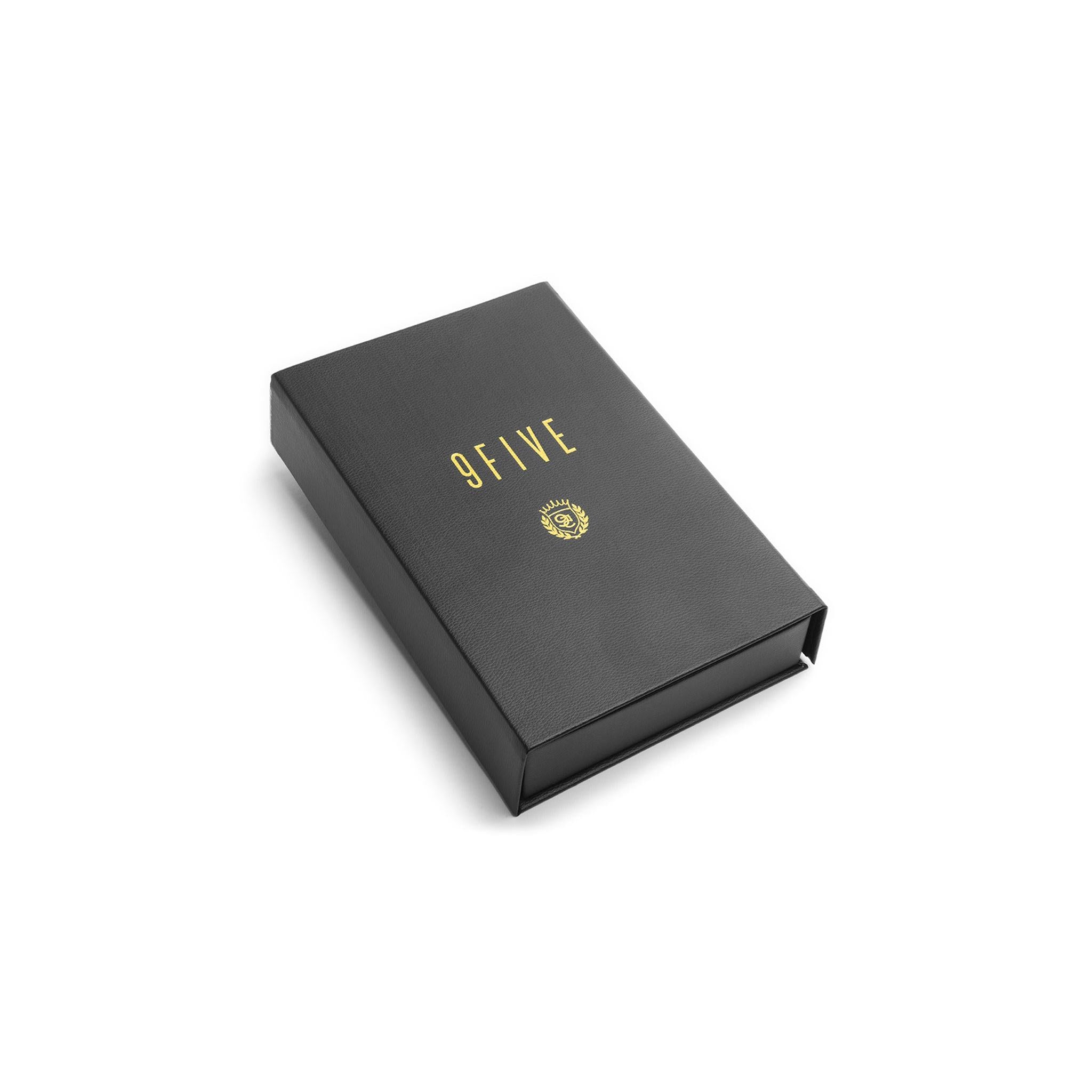 9FIVE Black Leather Bible Case