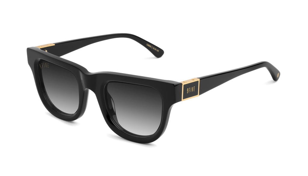 9FIVE Camino Black & 24K Gold - Gradient Sunglasses