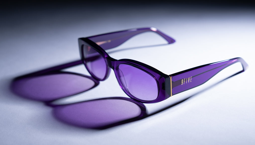 9FIVE Capital Purple & 24k Gold - Purple Gradient Sunglasses
