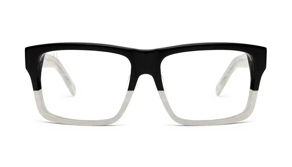 9FIVE Caps Marble Croc Clear Lens Glasses Rx