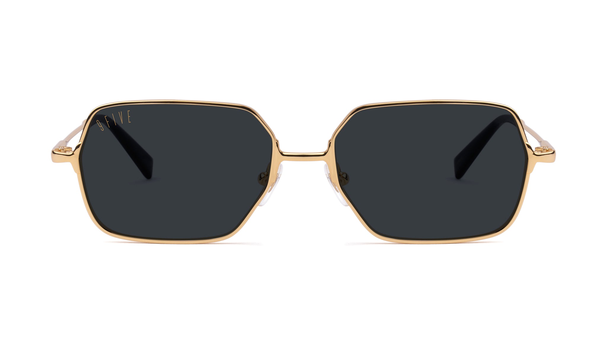 9FIVE Clarity Full Rim 24k Gold Sunglasses