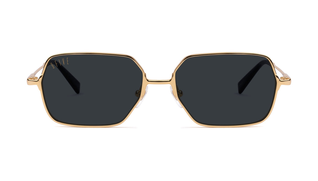 9FIVE Clarity Full Rim 24K Gold Sunglasses Rx