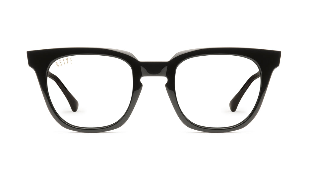 9FIVE Dean Black Clear Lens Glasses Rx