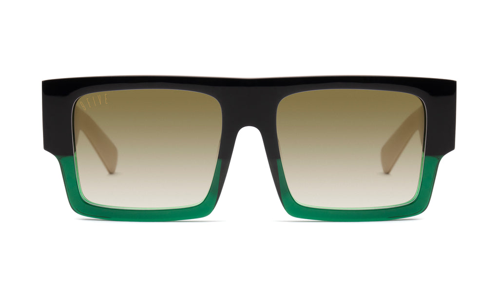 9FIVE Diego Tundra Green - Sepia Gradient Sunglasses