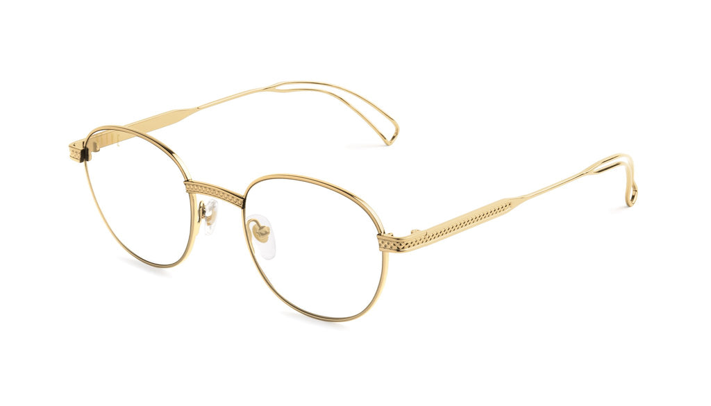 9FIVE Dime 24k Gold Clear Lens Glasses Rx