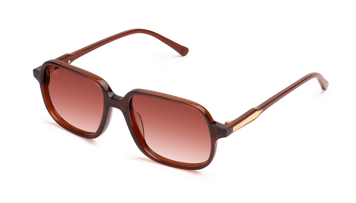 9FIVE Fronts Cognac & 24K Gold - Gradient Sunglasses