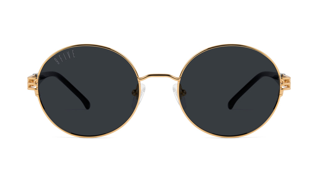 9FIVE Iris Black & 24K Gold Sunglasses