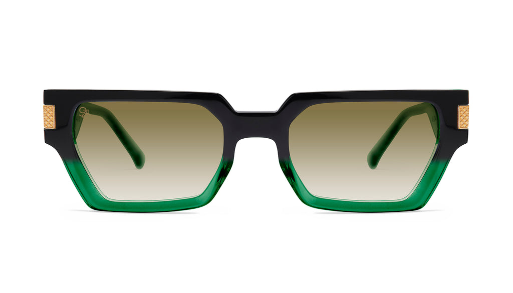 9FIVE Locks Tundra Green - Sepia Gradient Sunglasses