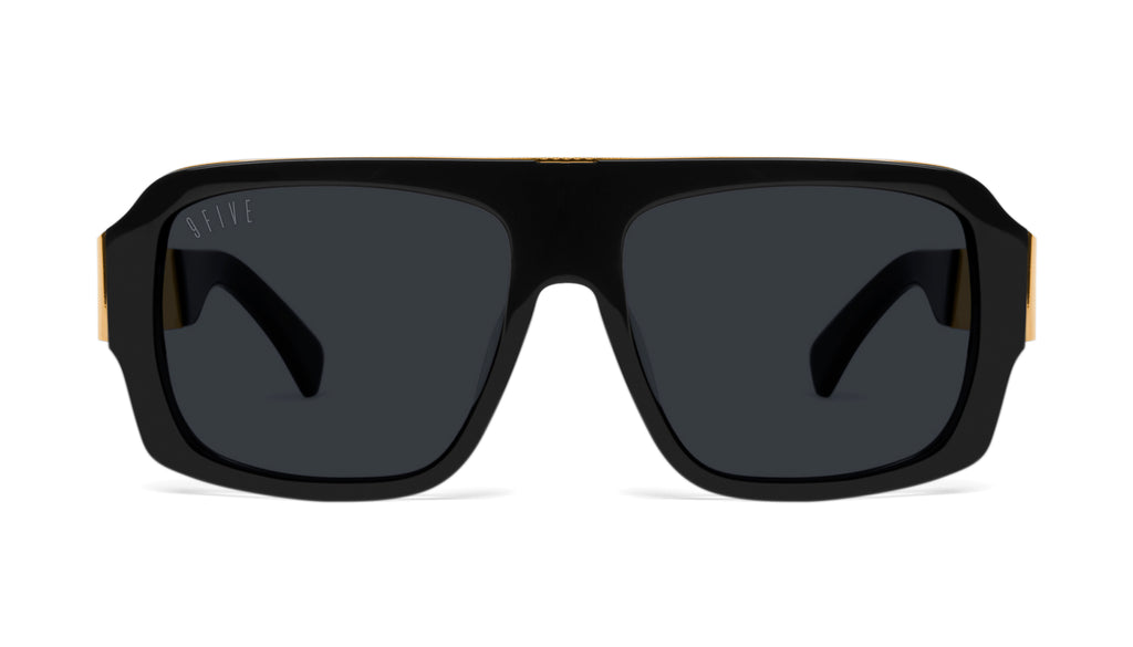 9FIVE Tips LX Black & 24K Gold Sunglasses Rx
