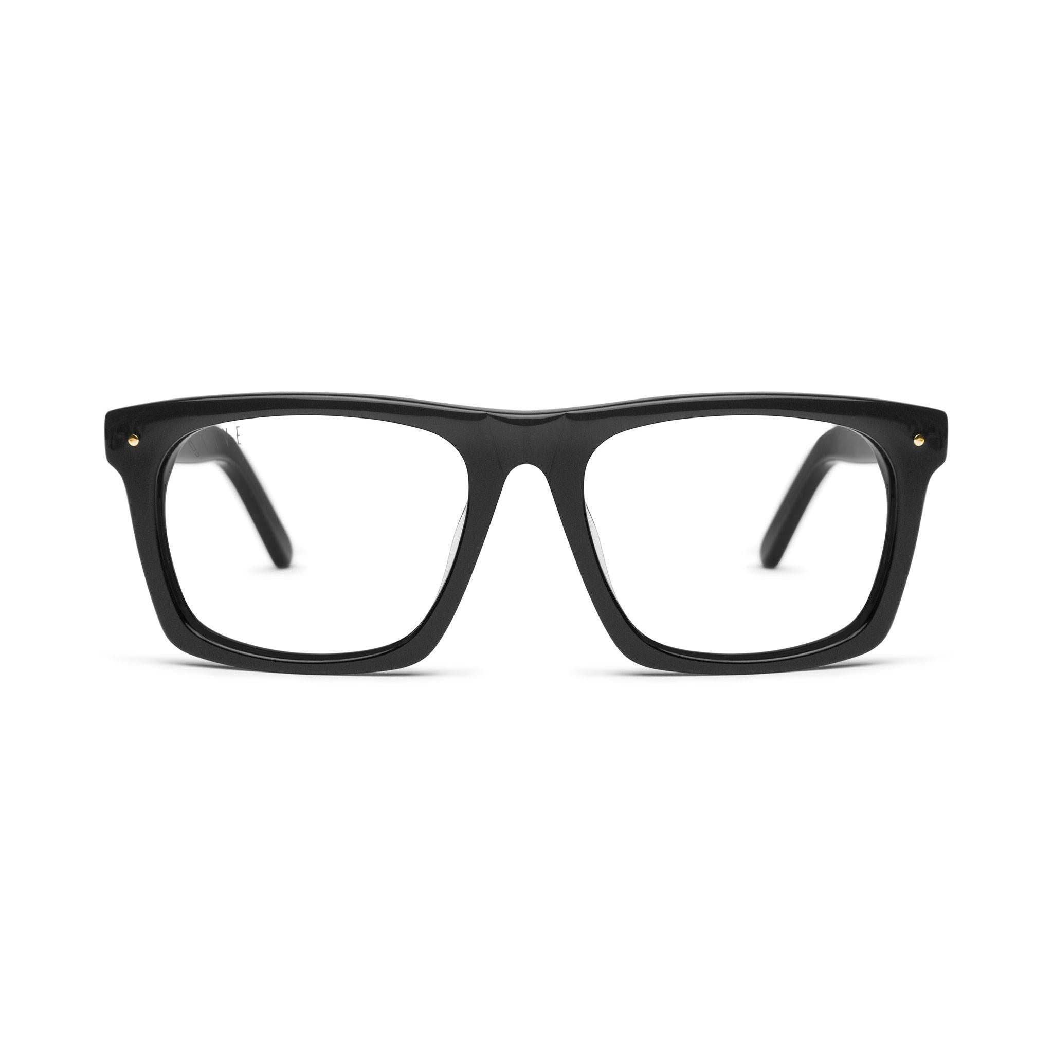 9FIVE Watson Matte Blackout Clear Lens Glasses